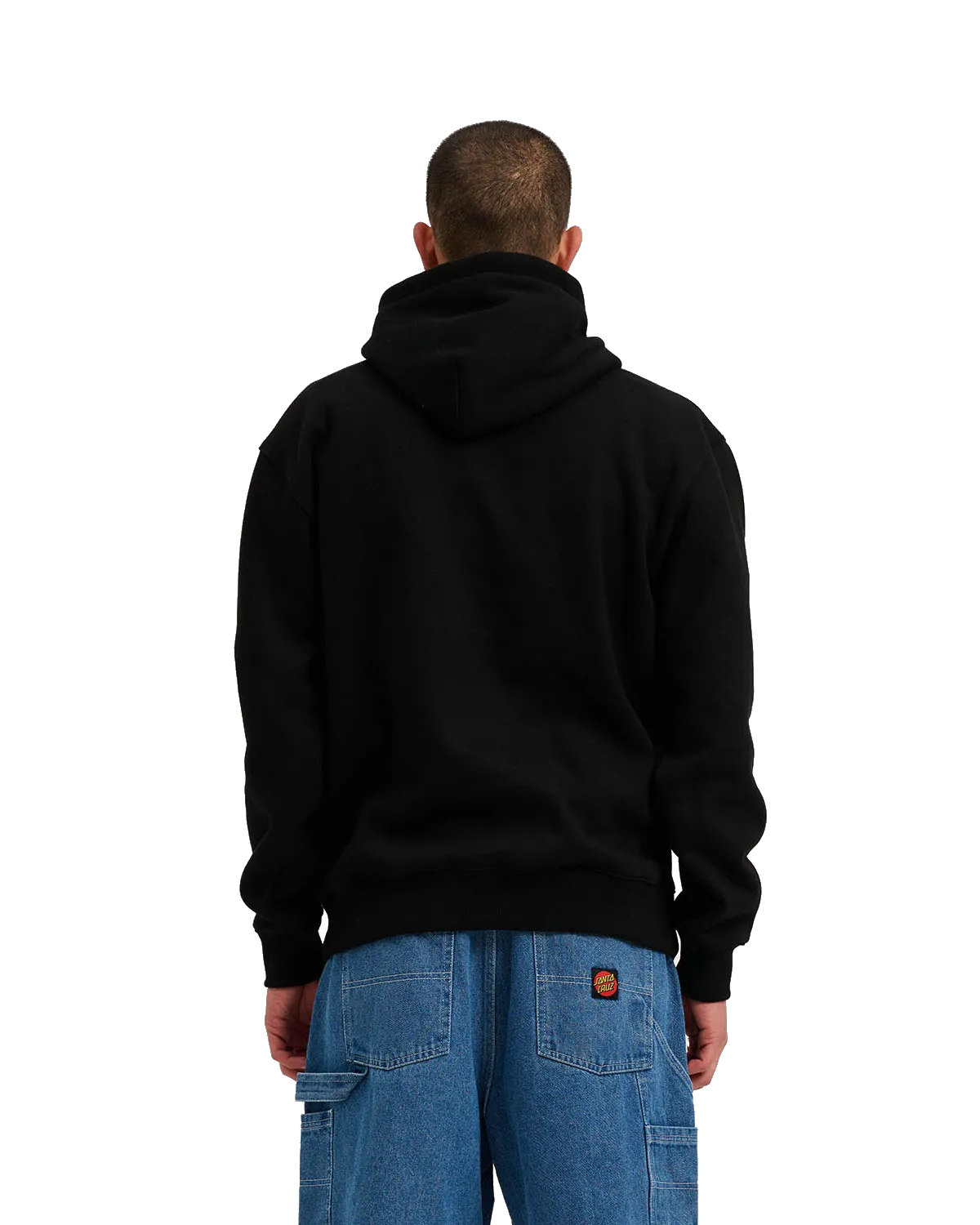 Carved MFG Front Hoodie in Black
