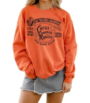 Ccr Osu Boys From Oklahoma Thrifted Sweatshirt In Orange