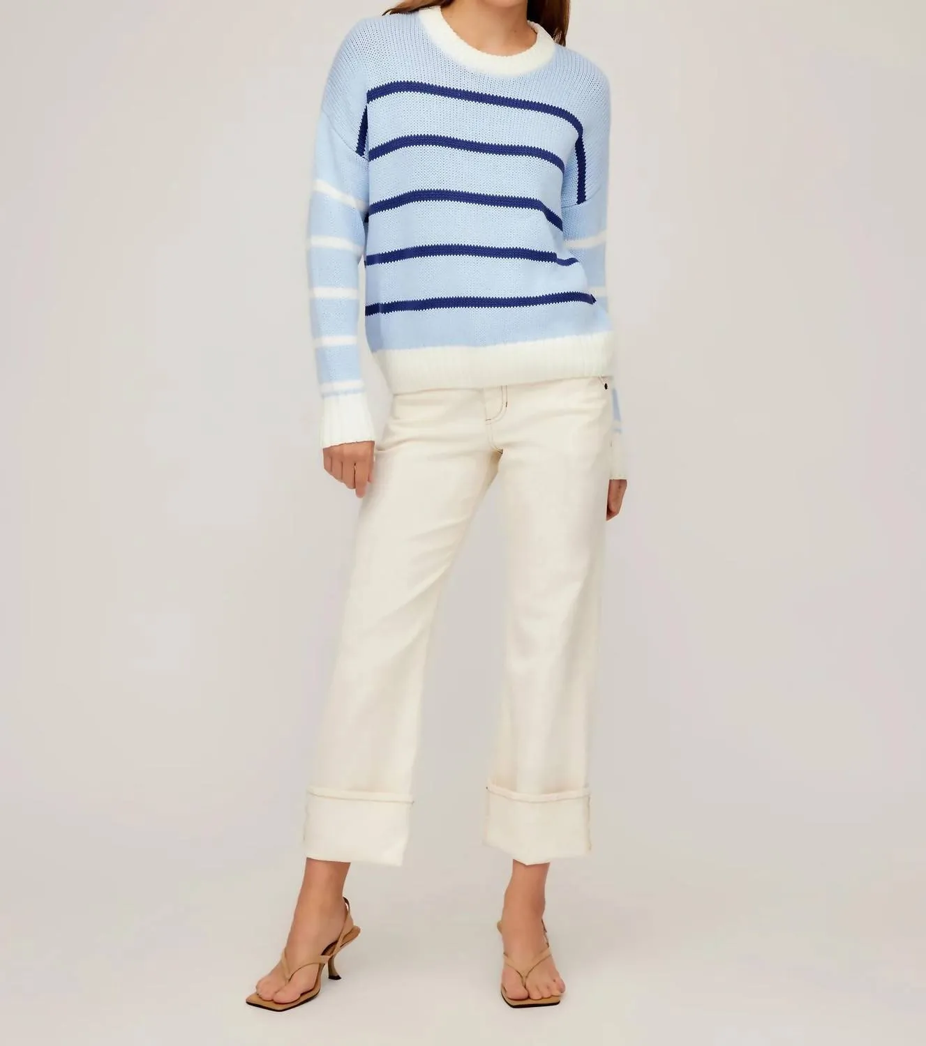 Cindy Striped Sweater In Multi Color