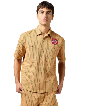 CJ Mechanic Shirt in Orange Stripe