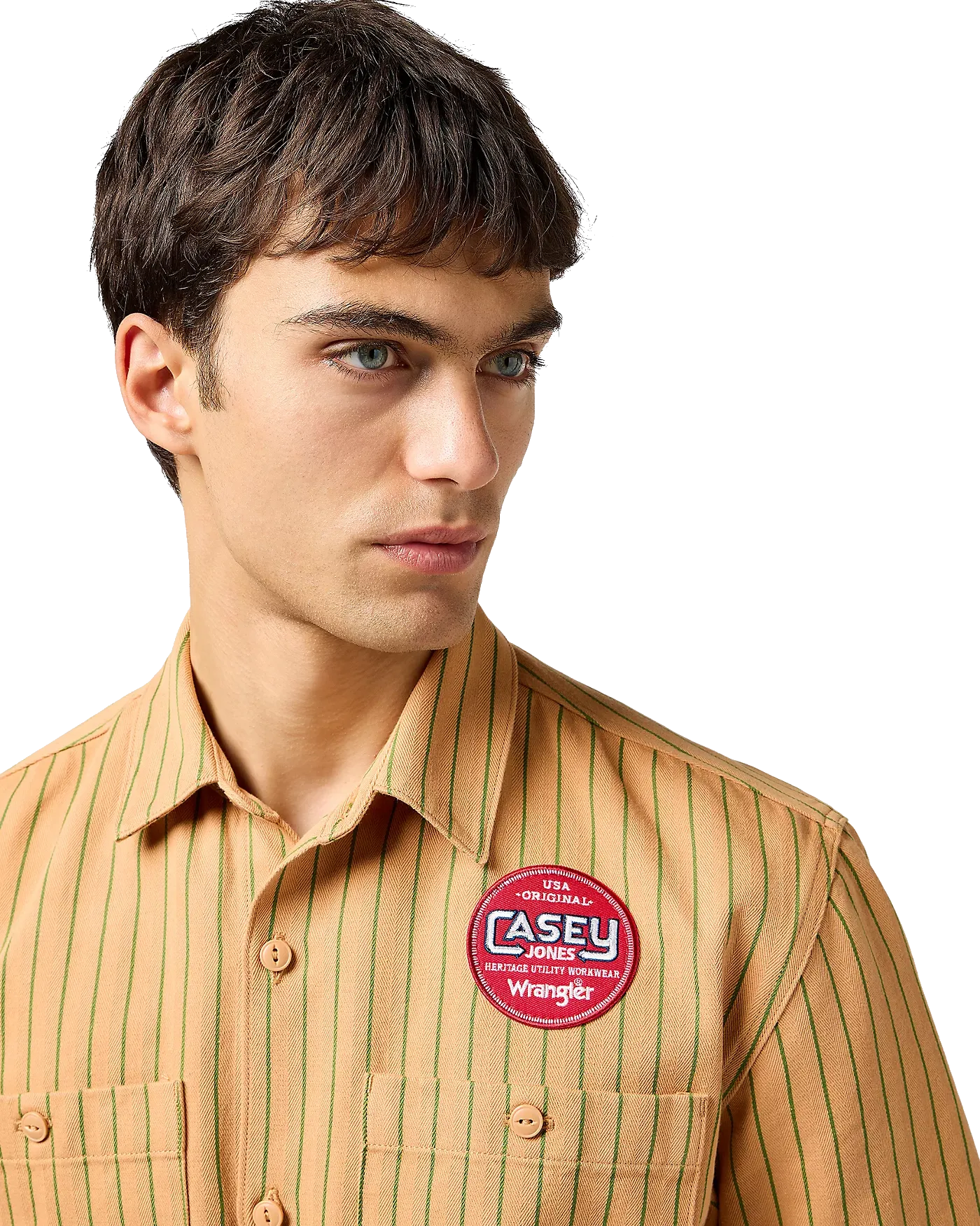 CJ Mechanic Shirt in Orange Stripe