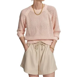 Clay Knit Sweater In Silver Peony