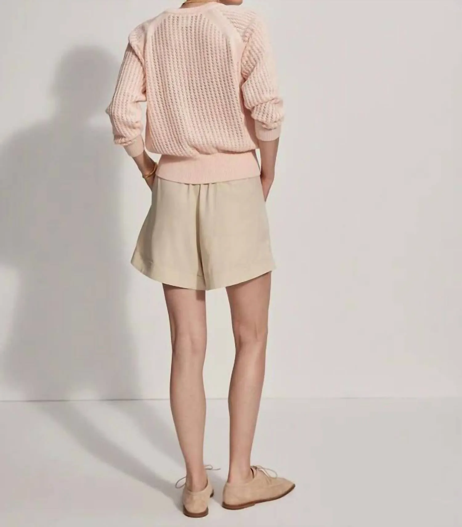 Clay Knit Sweater In Silver Peony