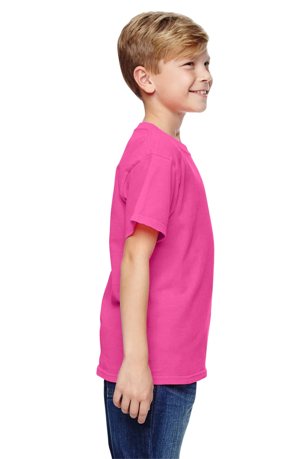 Comfort Colors Youth Short Sleeve Crewneck T-Shirt - Neon Pink