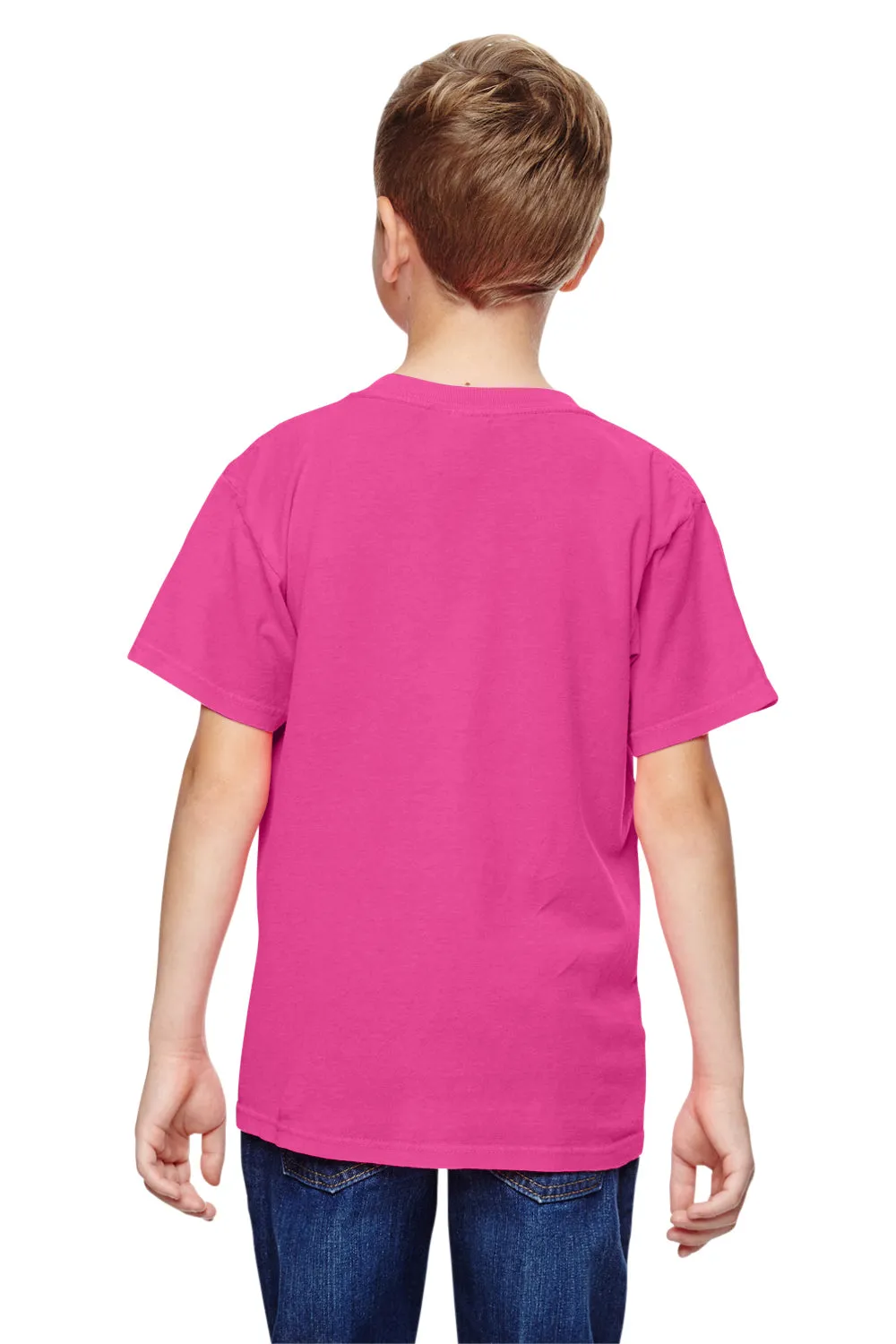 Comfort Colors Youth Short Sleeve Crewneck T-Shirt - Neon Pink