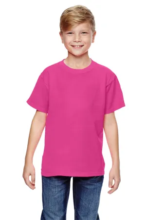 Comfort Colors Youth Short Sleeve Crewneck T-Shirt - Neon Pink