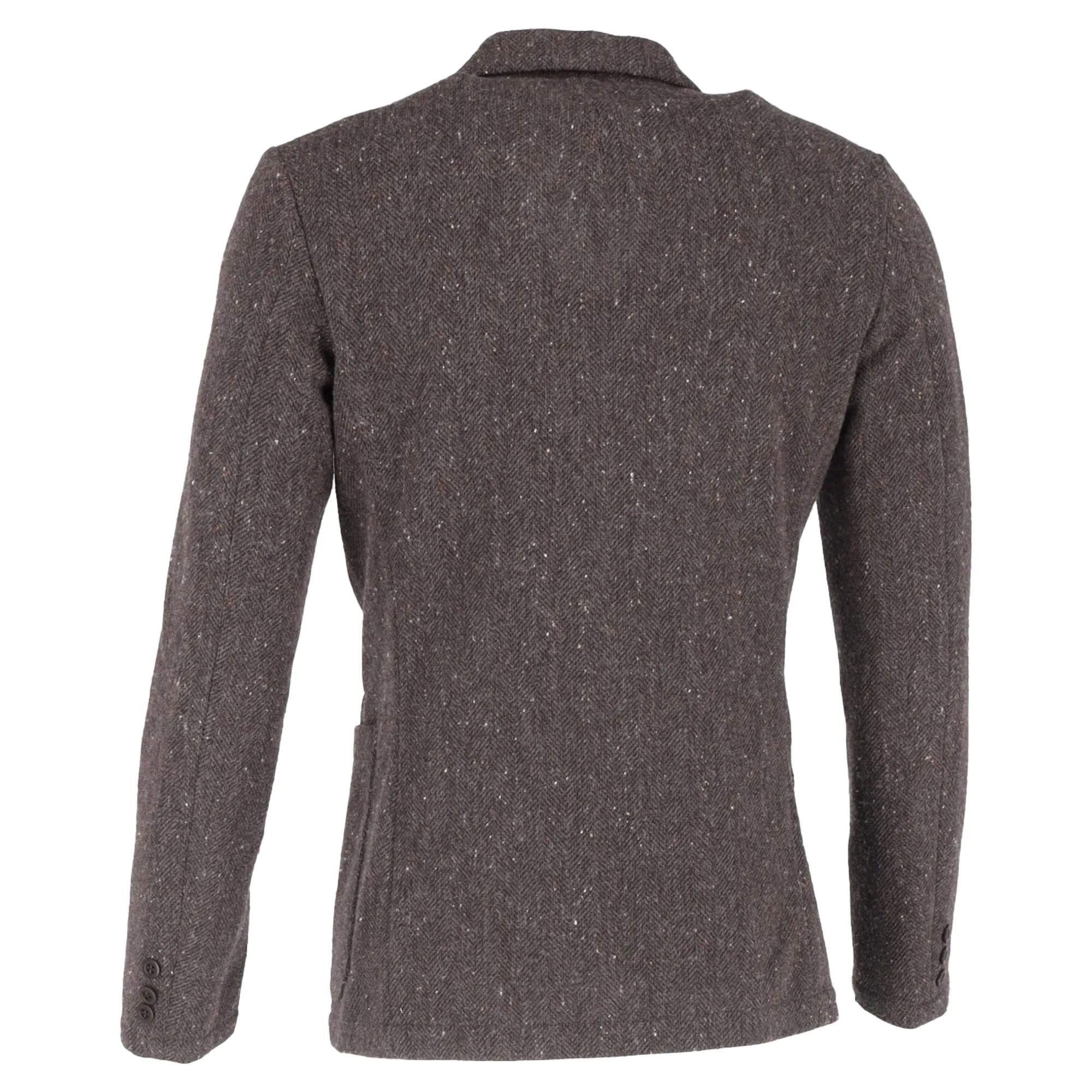 Comme Des Garcons Single-Breasted Blazer in Brown Wool