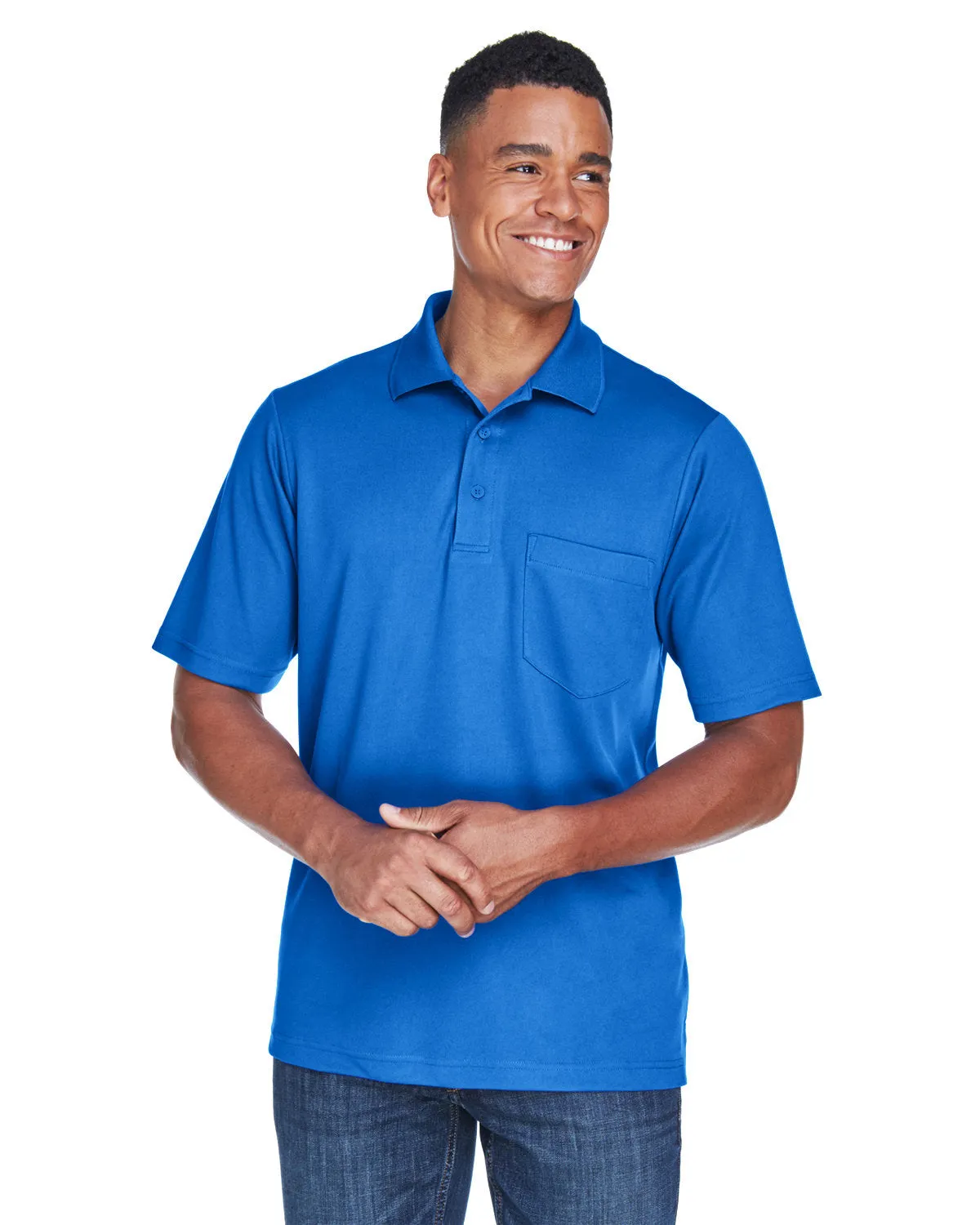 Core 365 88181P Men's Origin Performance Piqu Polo with Pocket
