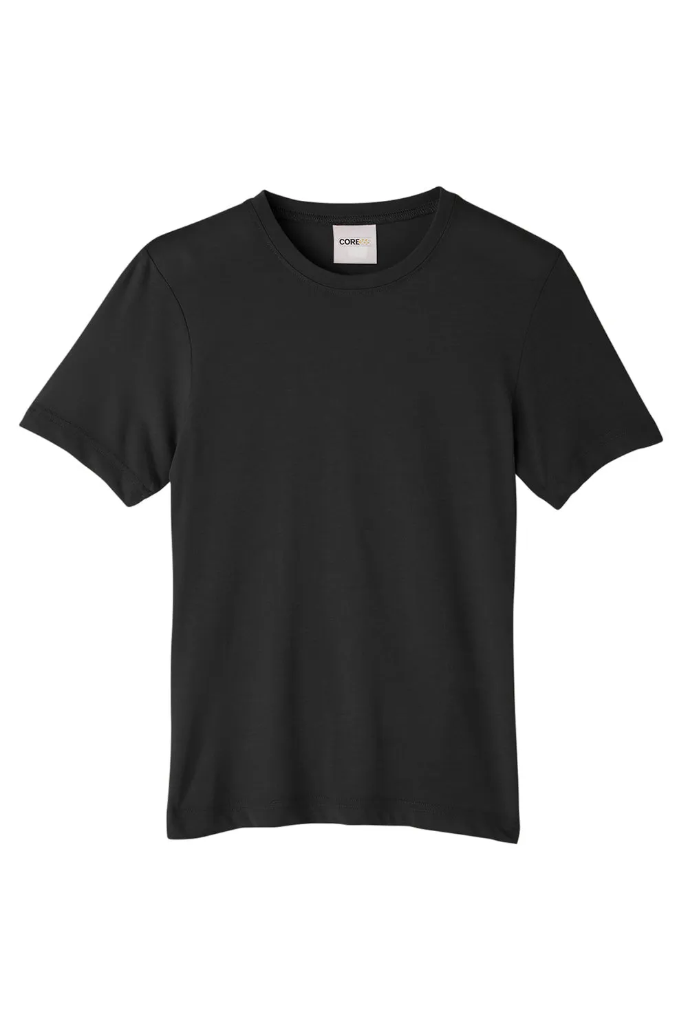Core 365 Youth Fusion ChromaSoft Performance Moisture Wicking Short Sleeve Crewneck T-Shirt - Black