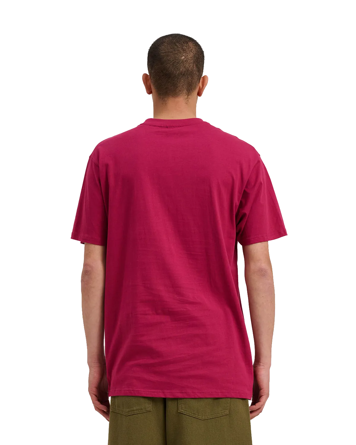 Crescent Bone Hand T-Shirt in Burgundy