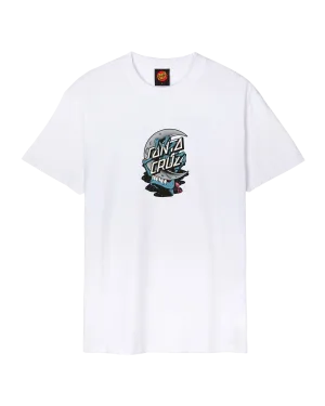 Crescent Bone Hand T-Shirt in White
