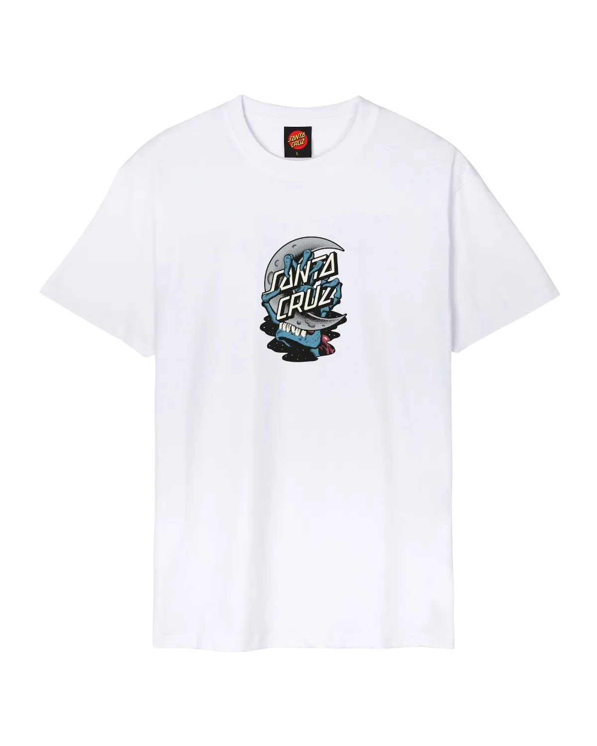 Crescent Bone Hand T-Shirt in White