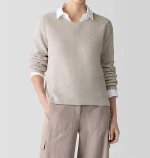 Crew Neck Sweater In Dove
