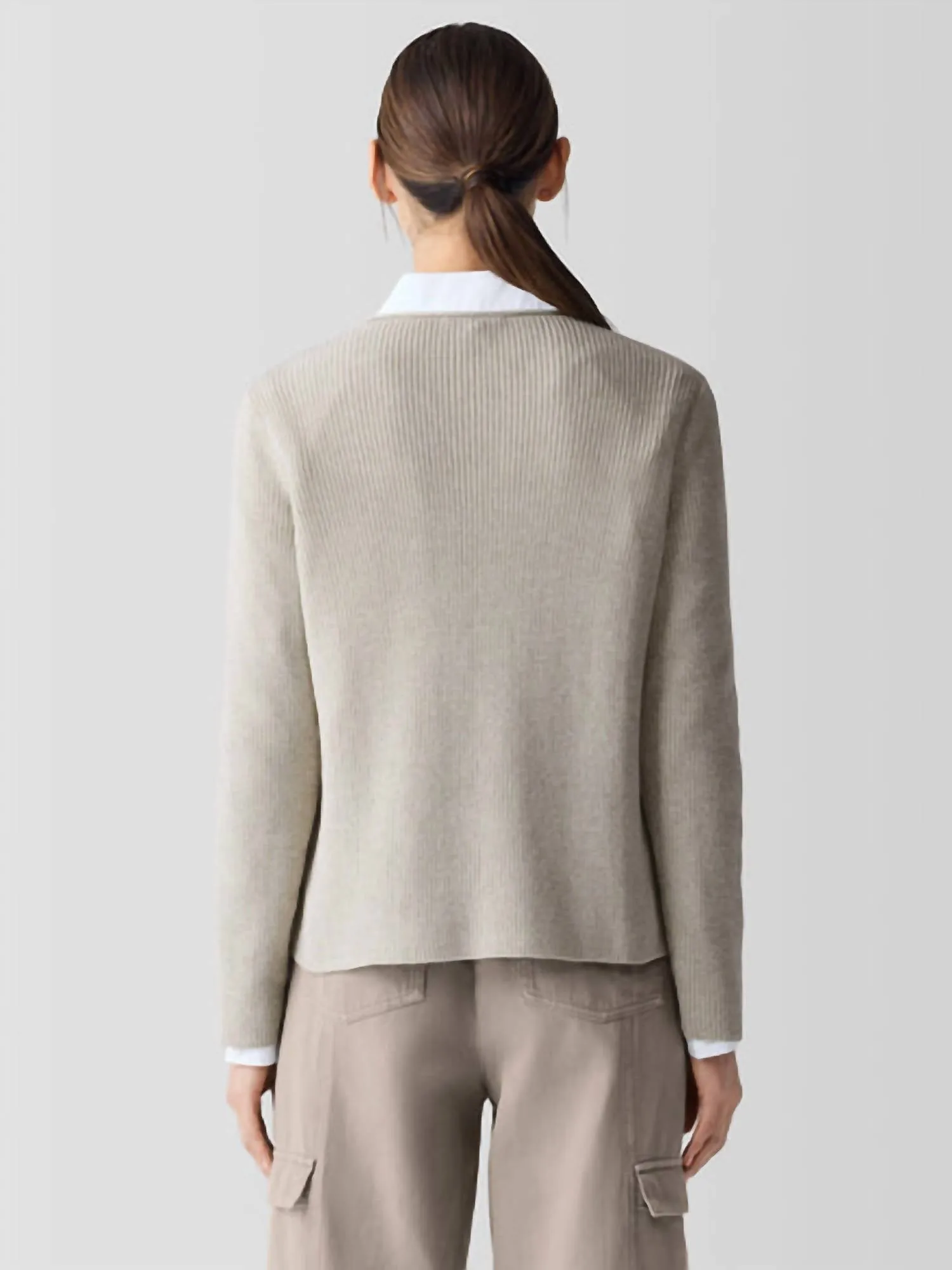 Crew Neck Sweater In Dove