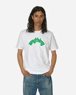Curved Logo T-Shirt White / Green