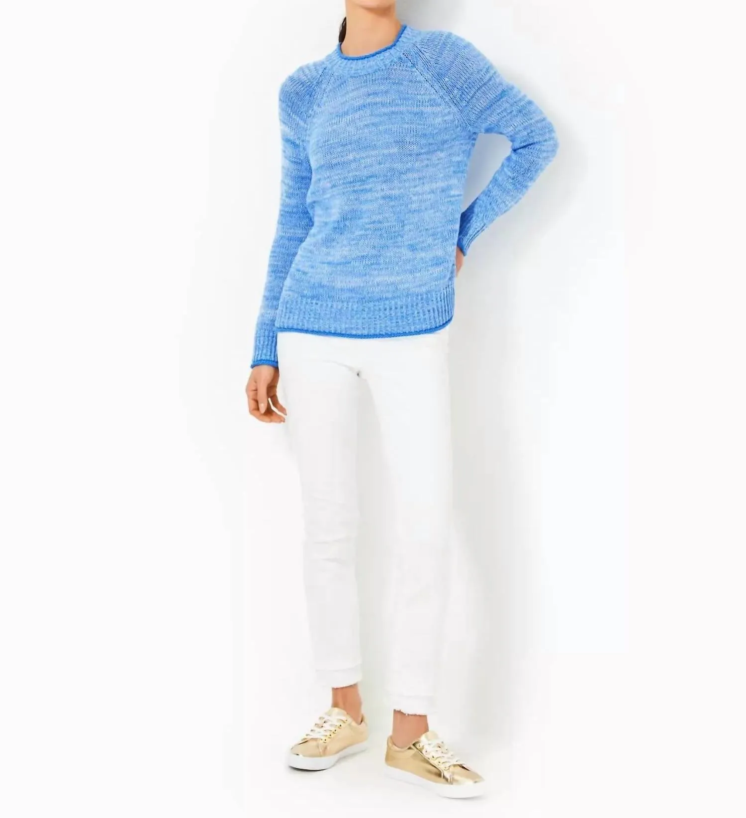 Deba Sweater In Blue Stream Marl