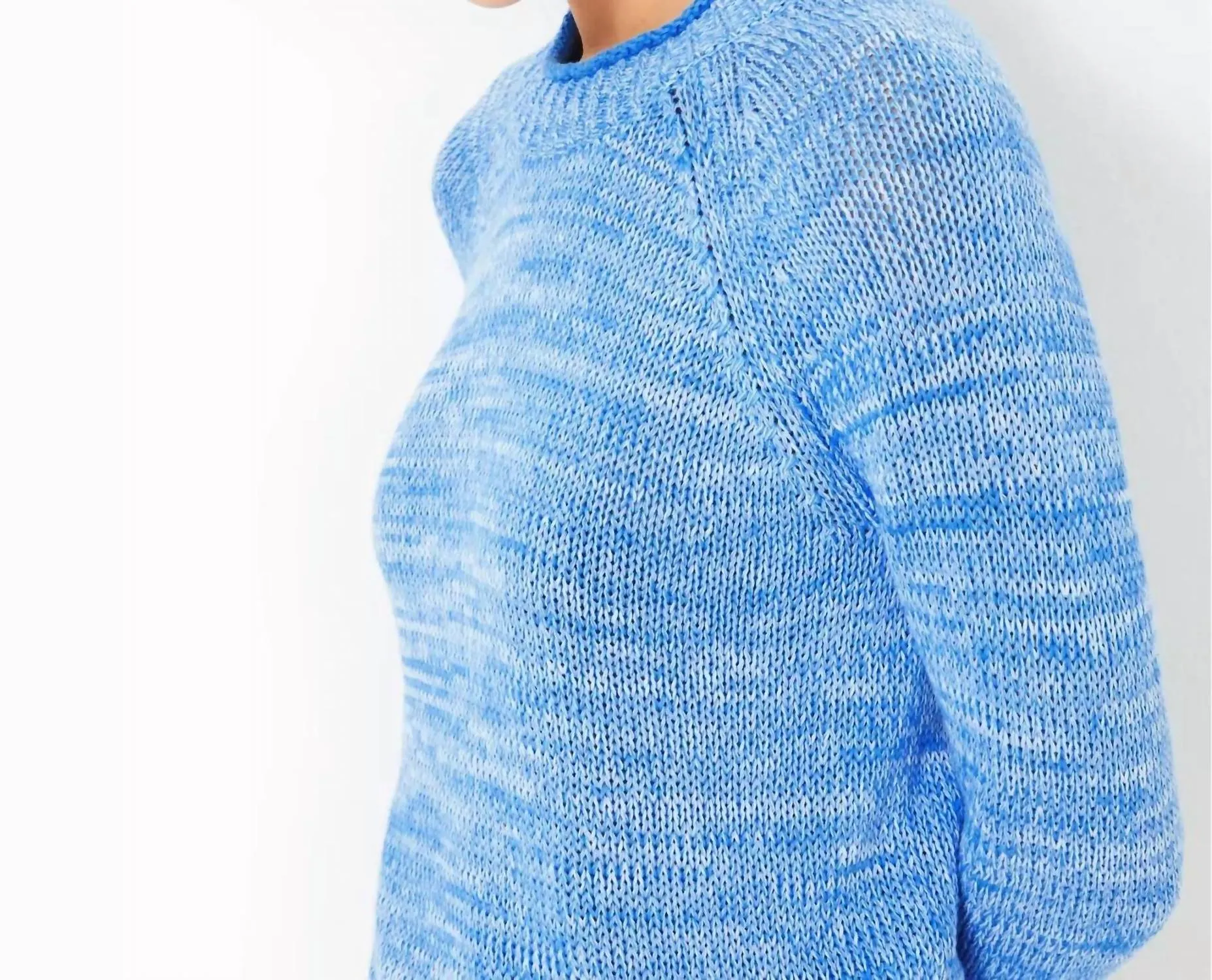 Deba Sweater In Blue Stream Marl