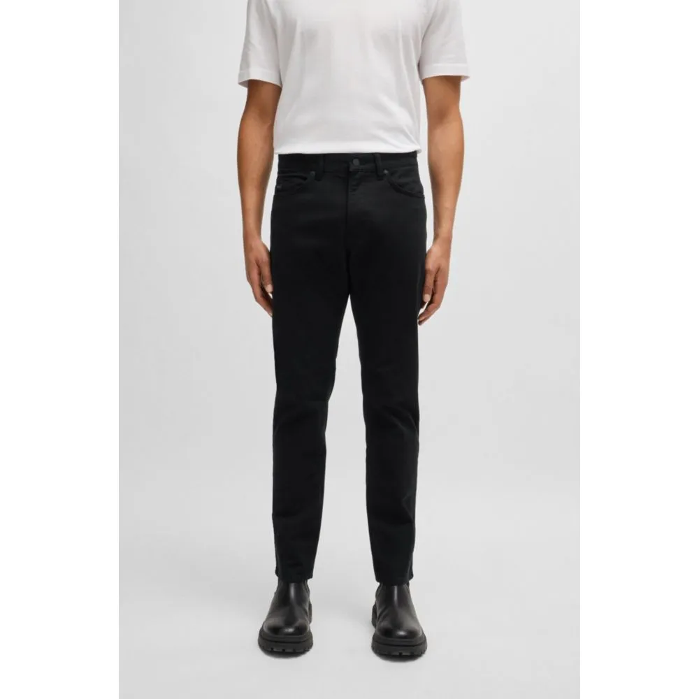 Delaware garment-dyed trousers in stretch-cotton gabardine