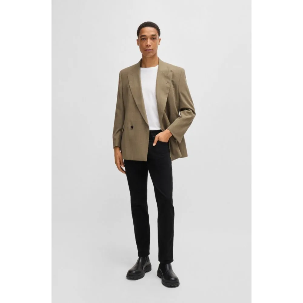 Delaware garment-dyed trousers in stretch-cotton gabardine