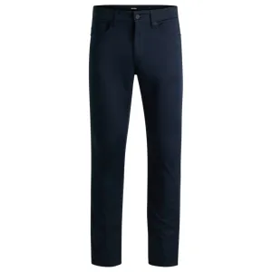Delaware slim-fit trousers in stretch satin