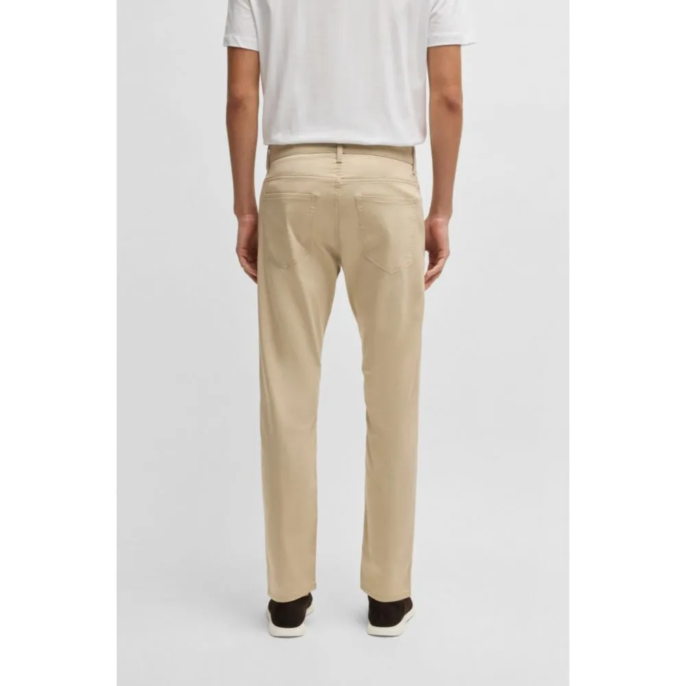Delaware slim-fit trousers in stretch satin