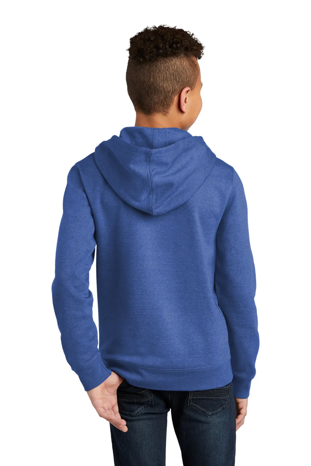 District Youth Very Important Fleece Hooded Sweatshirt Hoodie w/ Pouch Pocket - Royal Blue Frost