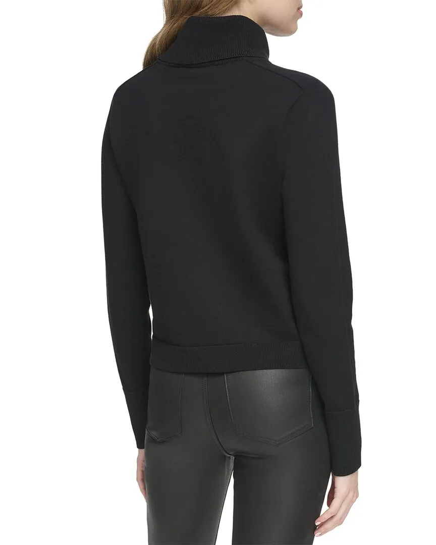 DKNY Turtleneck Logo Sweater