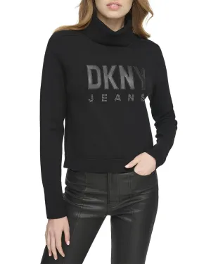 DKNY Turtleneck Logo Sweater