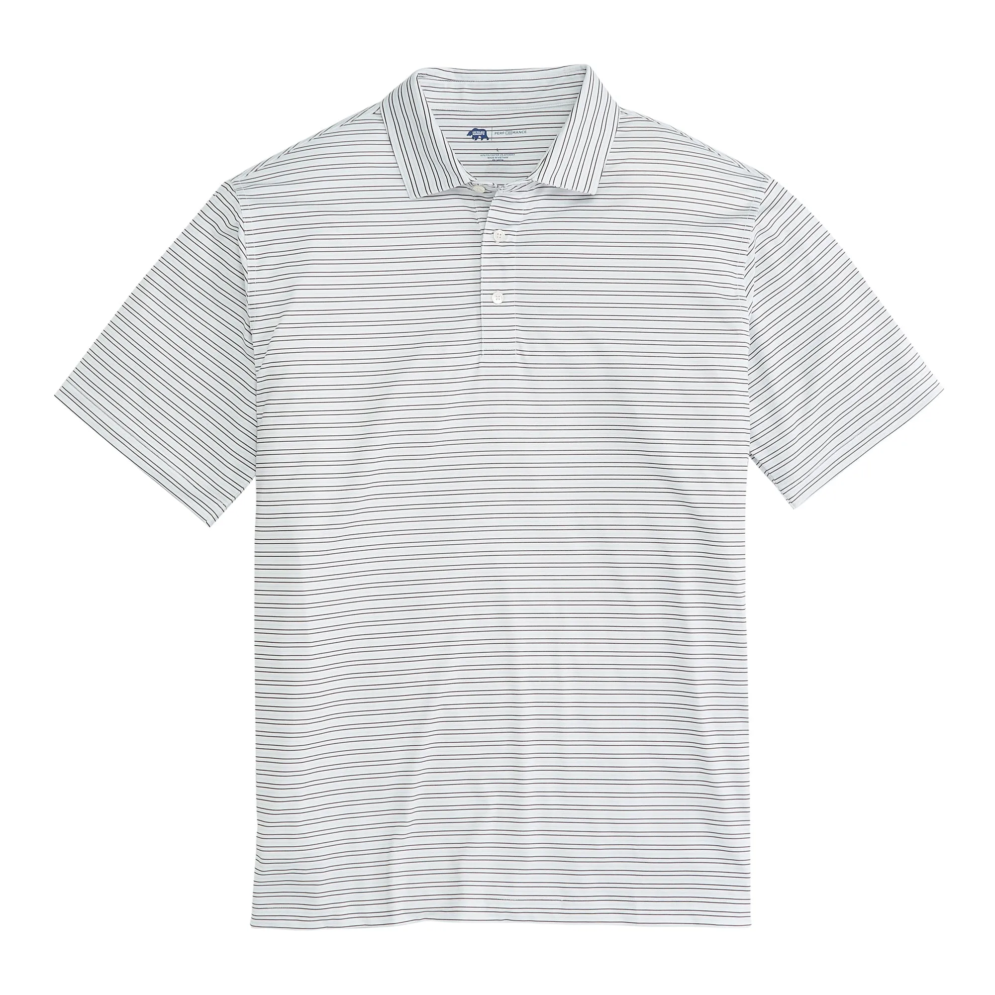 Driver Stripe Performance Polo - Delicate Blue