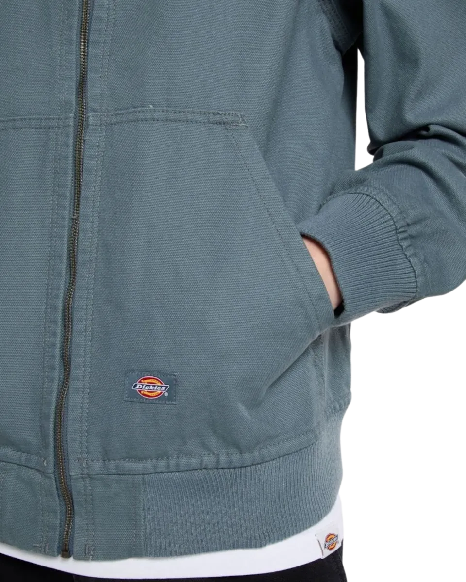 Duck Canvas Hooded Unlined Jacket in Stormy Weather