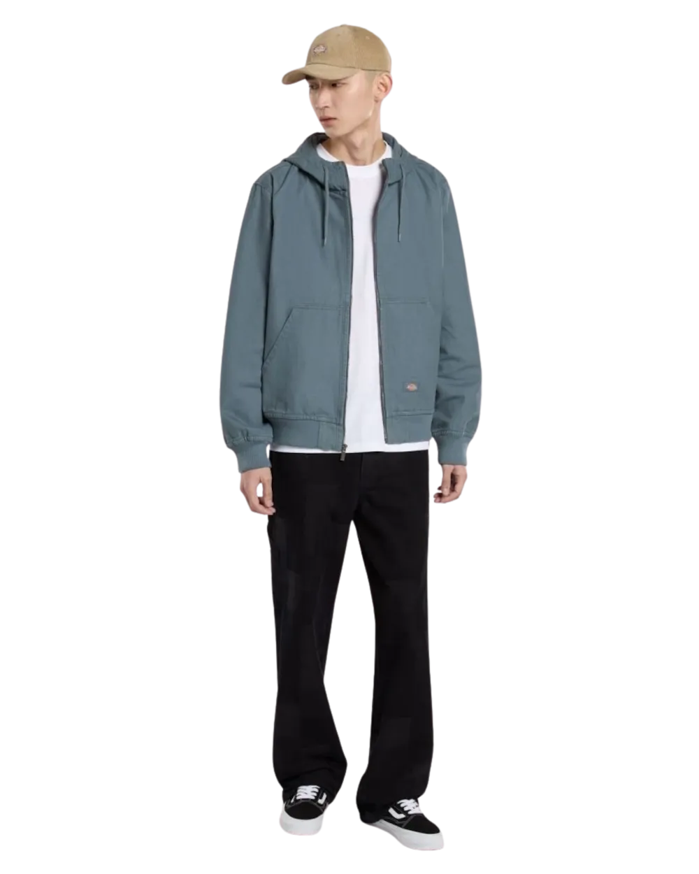 Duck Canvas Hooded Unlined Jacket in Stormy Weather