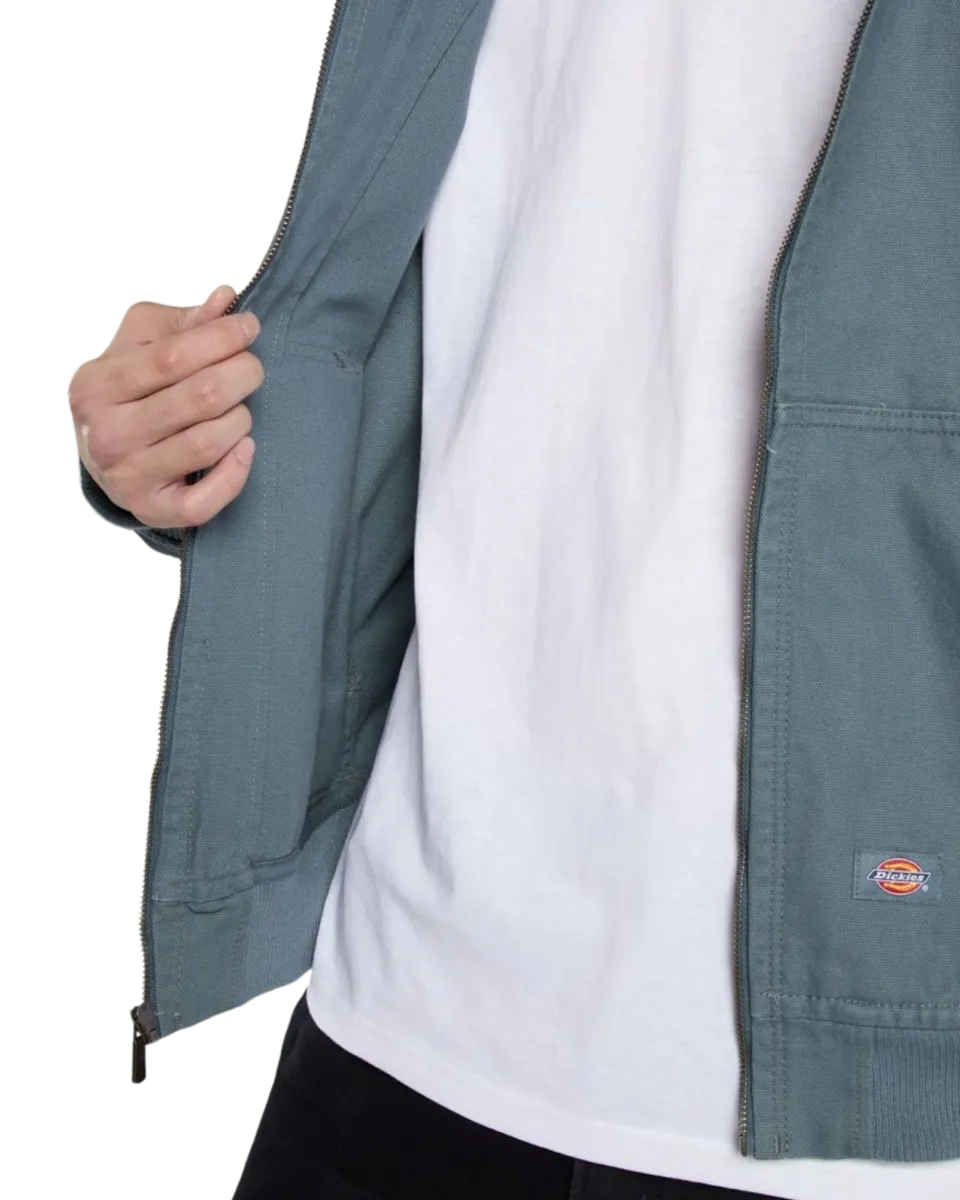 Duck Canvas Hooded Unlined Jacket in Stormy Weather