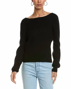 Dulce Diamond Wrap Back Top In Black