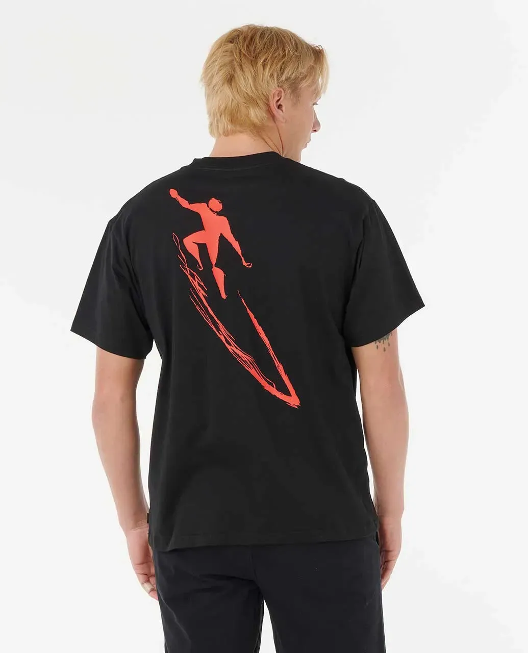 Eddie Would Go Retro T-Shirt in Black