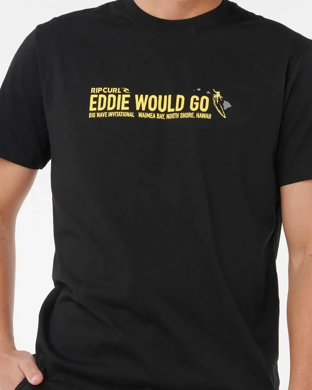 Eddie Would Go Sticker in Black