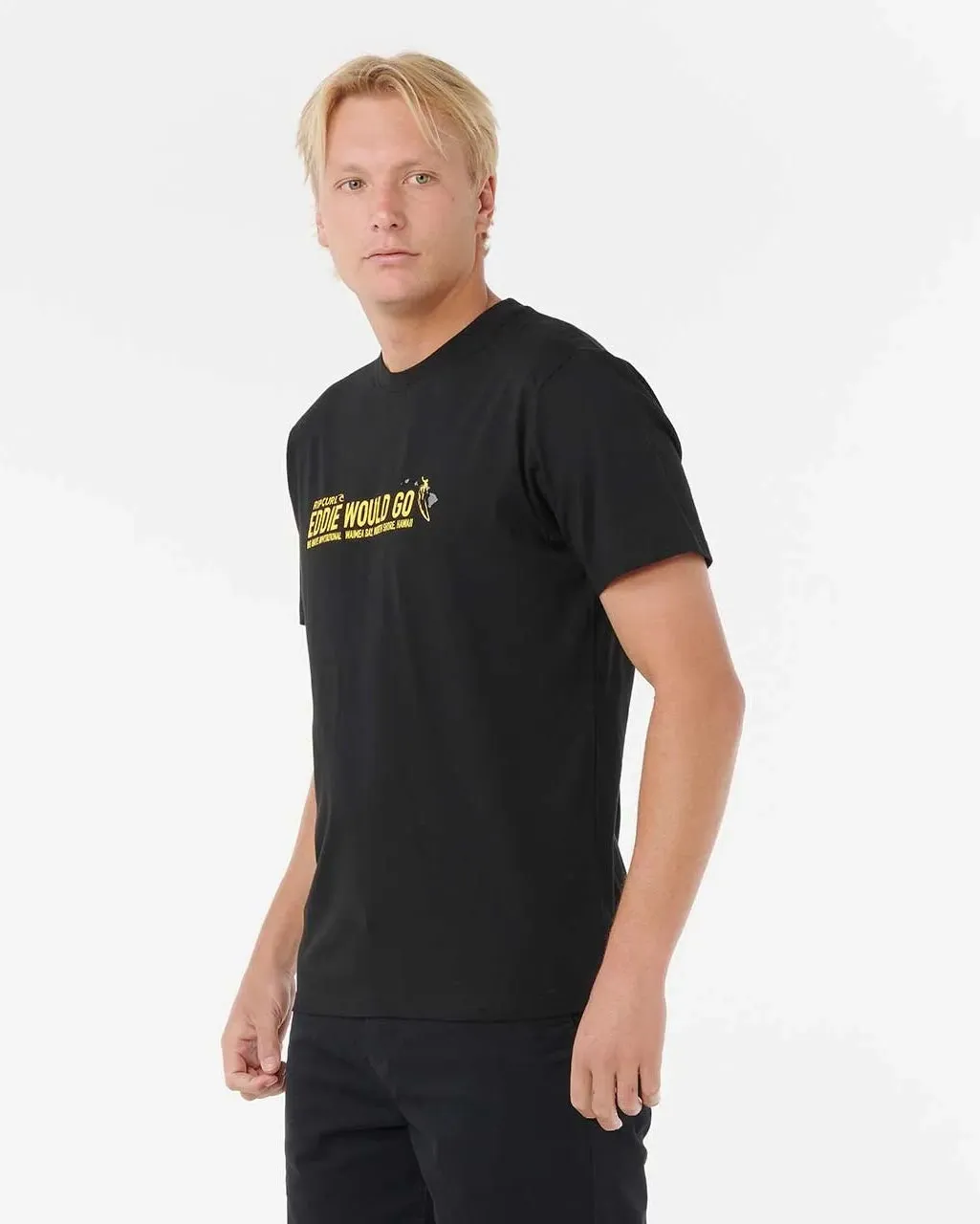 Eddie Would Go Sticker in Black