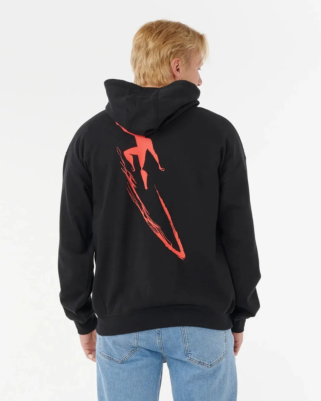 Eddie Would Go Zip Hoodie in Black
