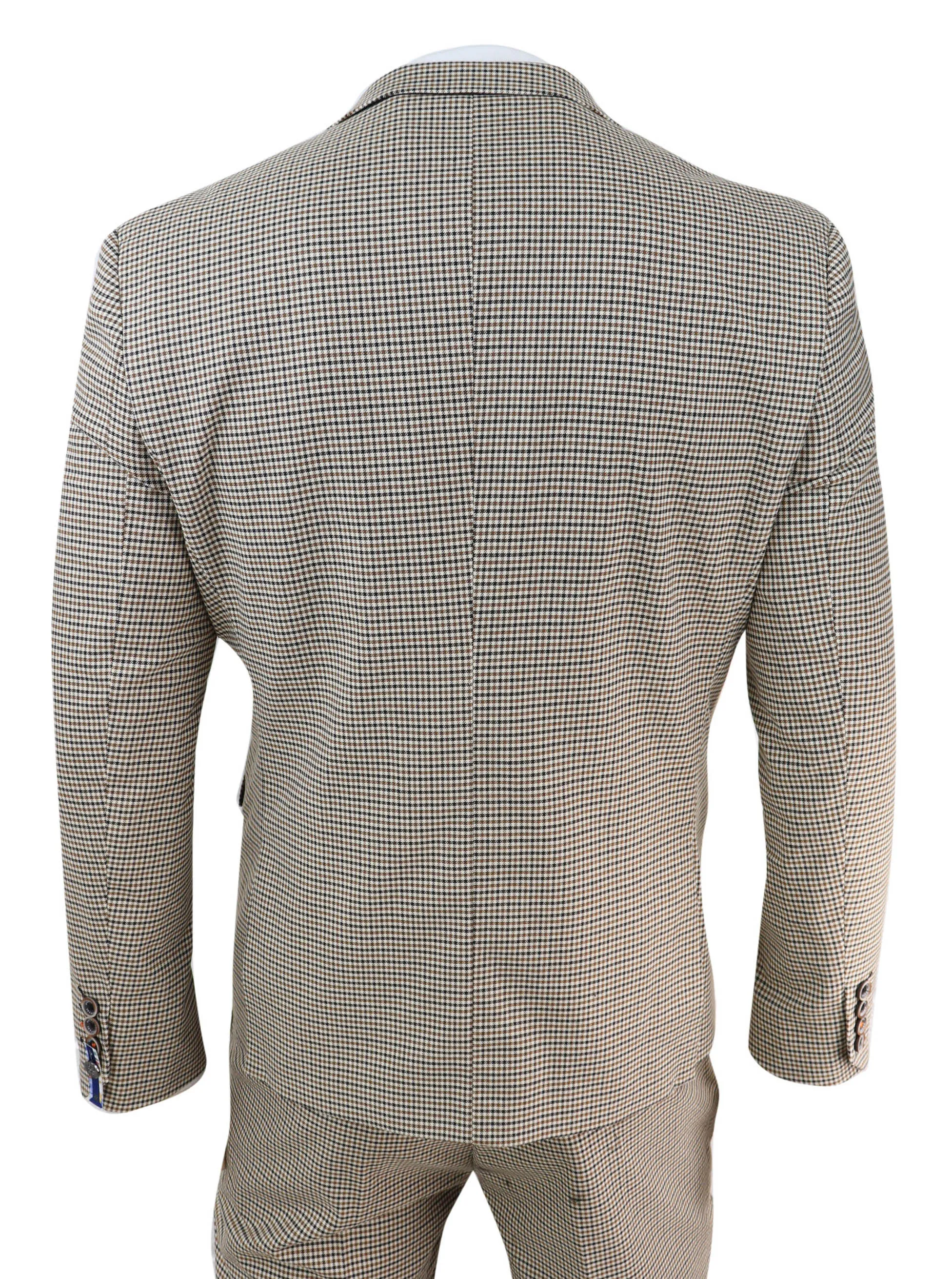 Elwood 3 Piece Suit Prince Of Wales Check