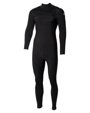 Epic 5/4mm Chest Zip Wetsuit in Black, Black & Black