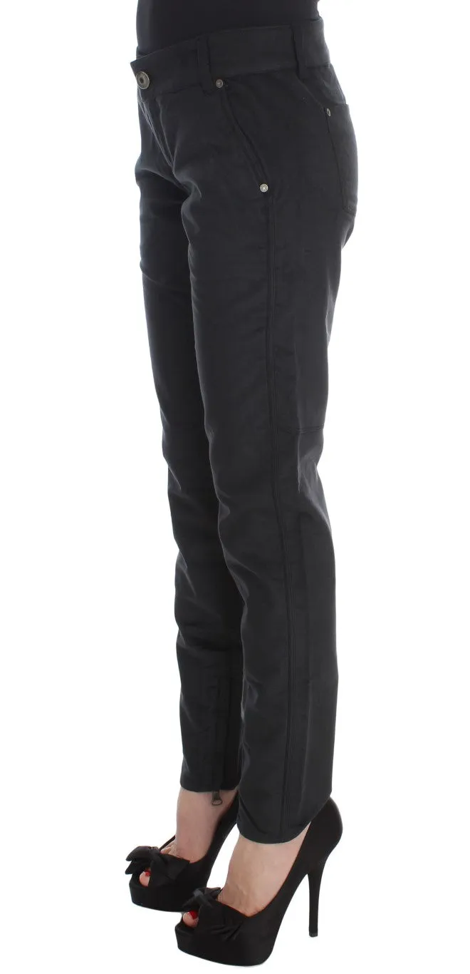 Ermanno Scervino  Cotton Blend Regular Fit Women's Pants
