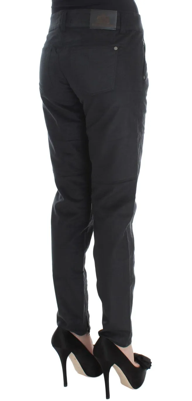 Ermanno Scervino  Cotton Blend Regular Fit Women's Pants