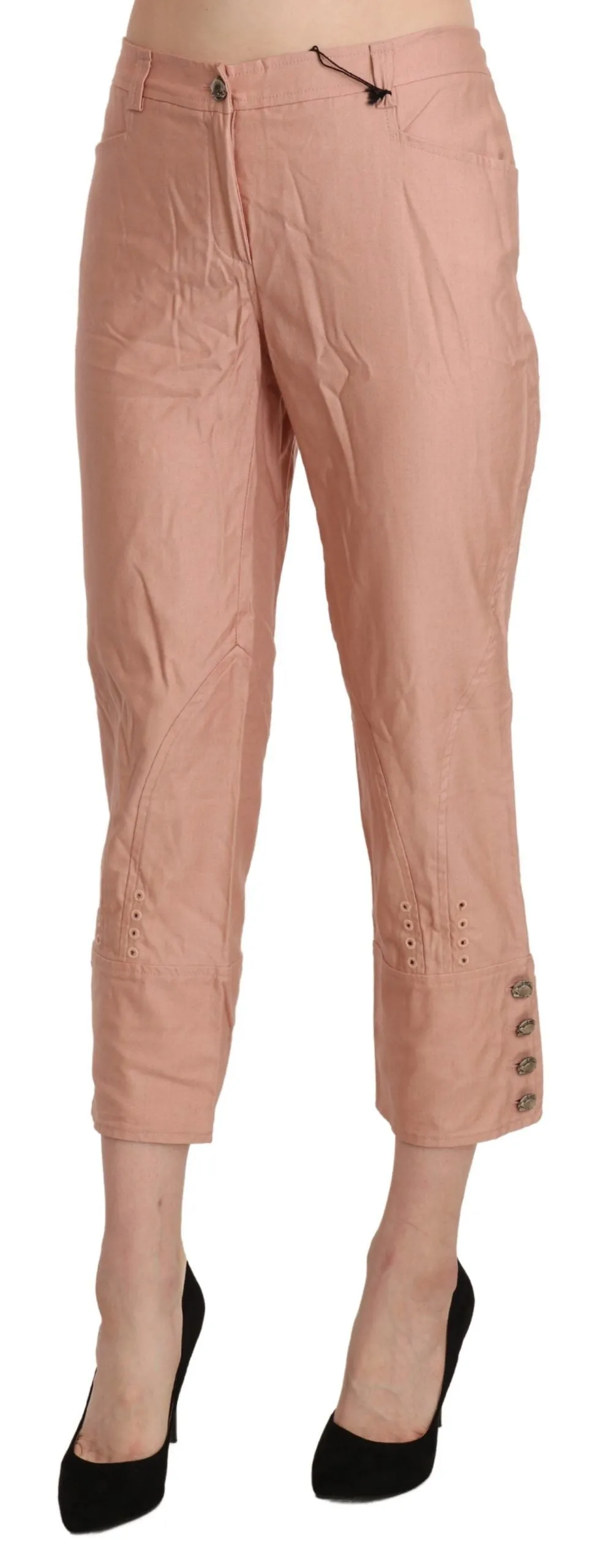 Ermanno Scervino Cotton  High Waist Cropped Trouser Women's Pants