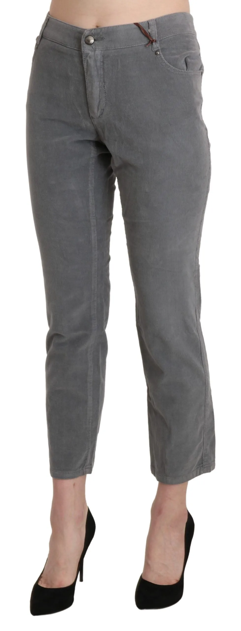 Ermanno Scervino  Cropped Cotton Stretch Trouser Women's Pants