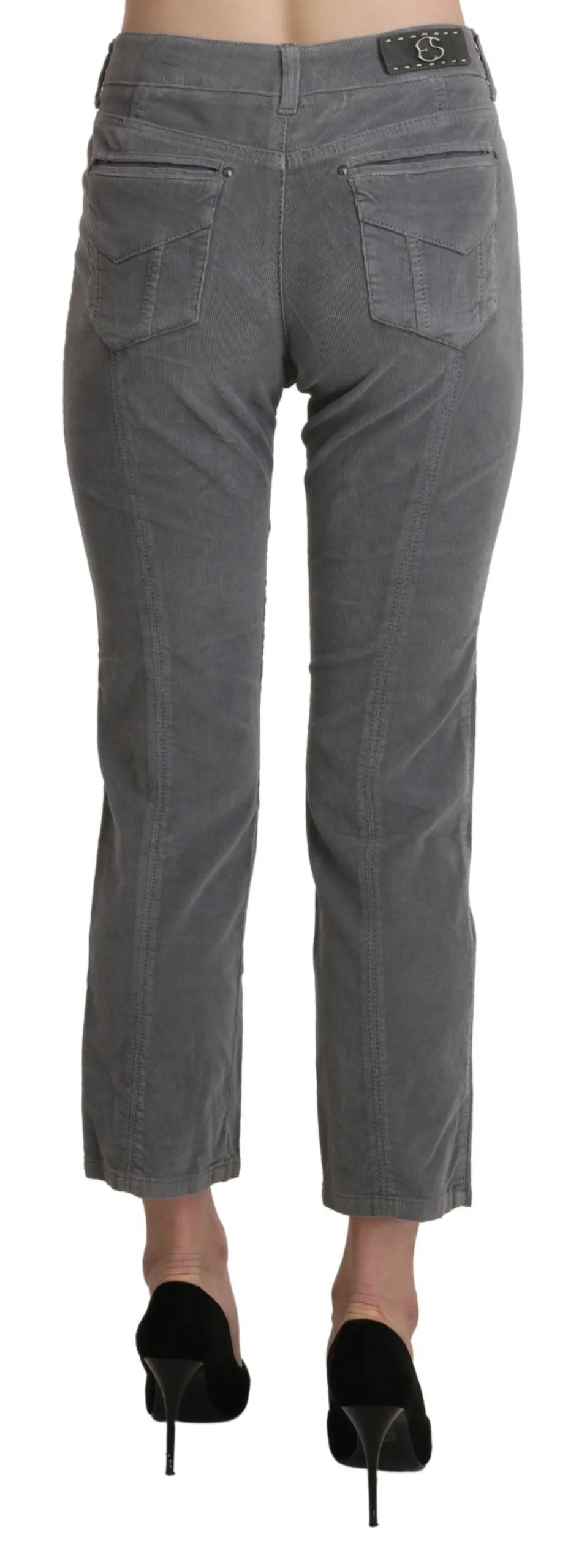 Ermanno Scervino  Cropped Cotton Stretch Trouser Women's Pants