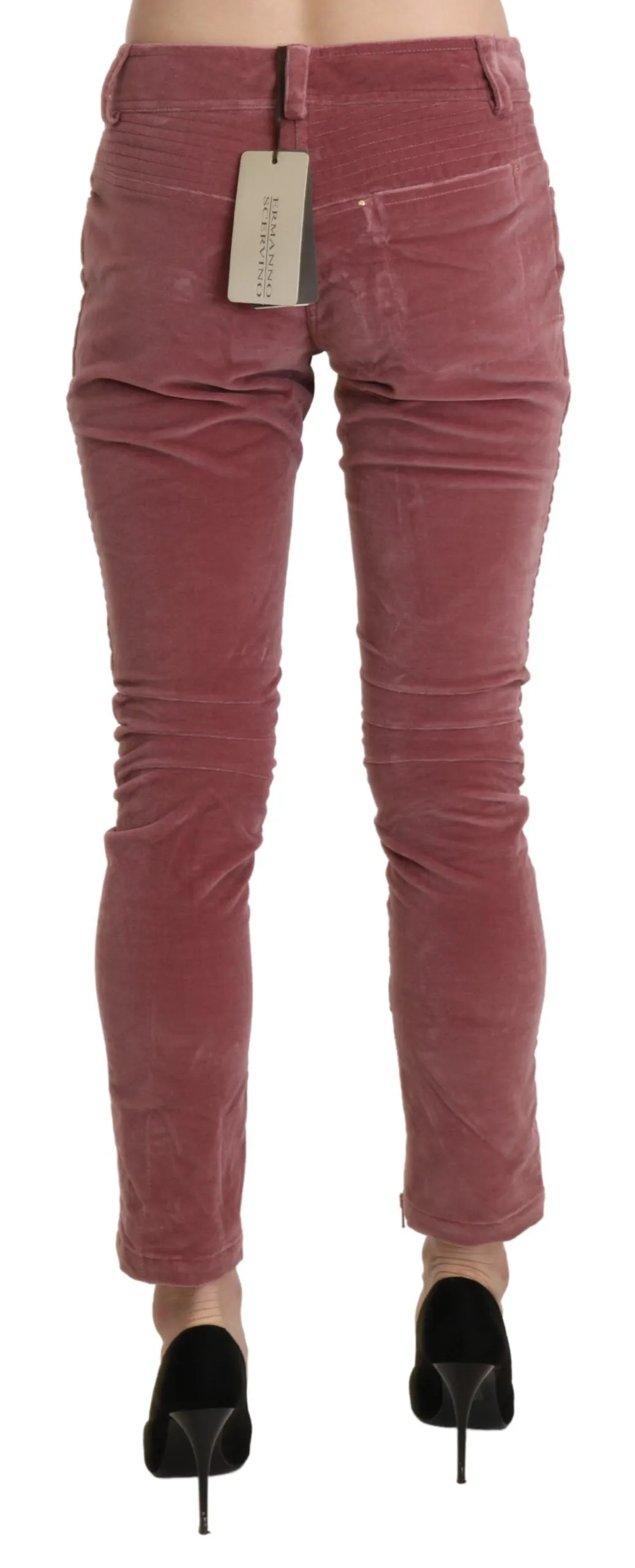 Ermanno Scervino  Mid Waist Skinny Cotton Women's Pants