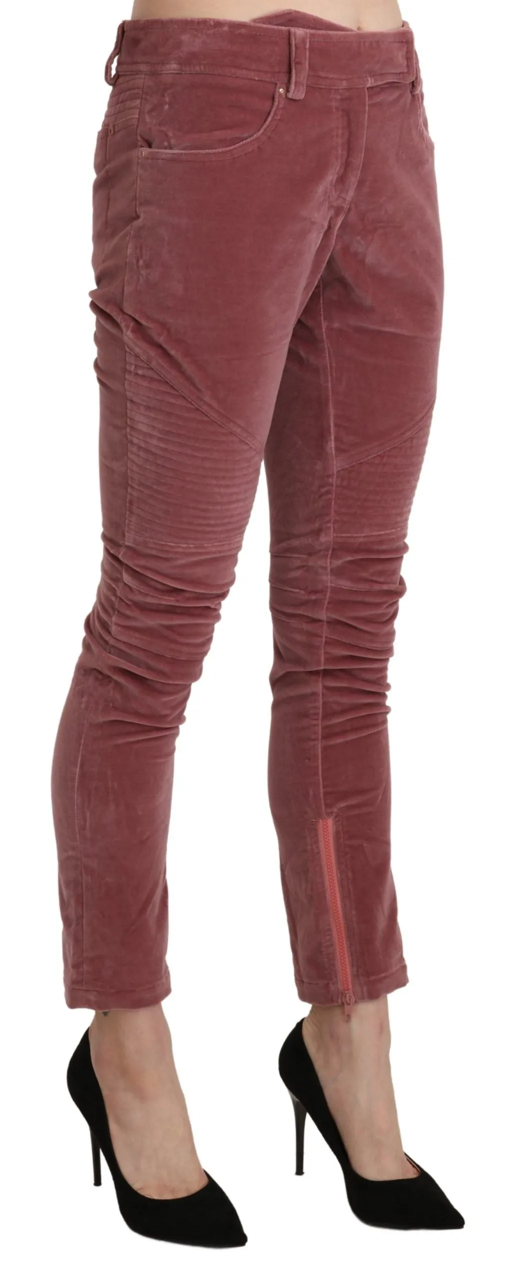 Ermanno Scervino  Mid Waist Skinny Cotton Women's Pants