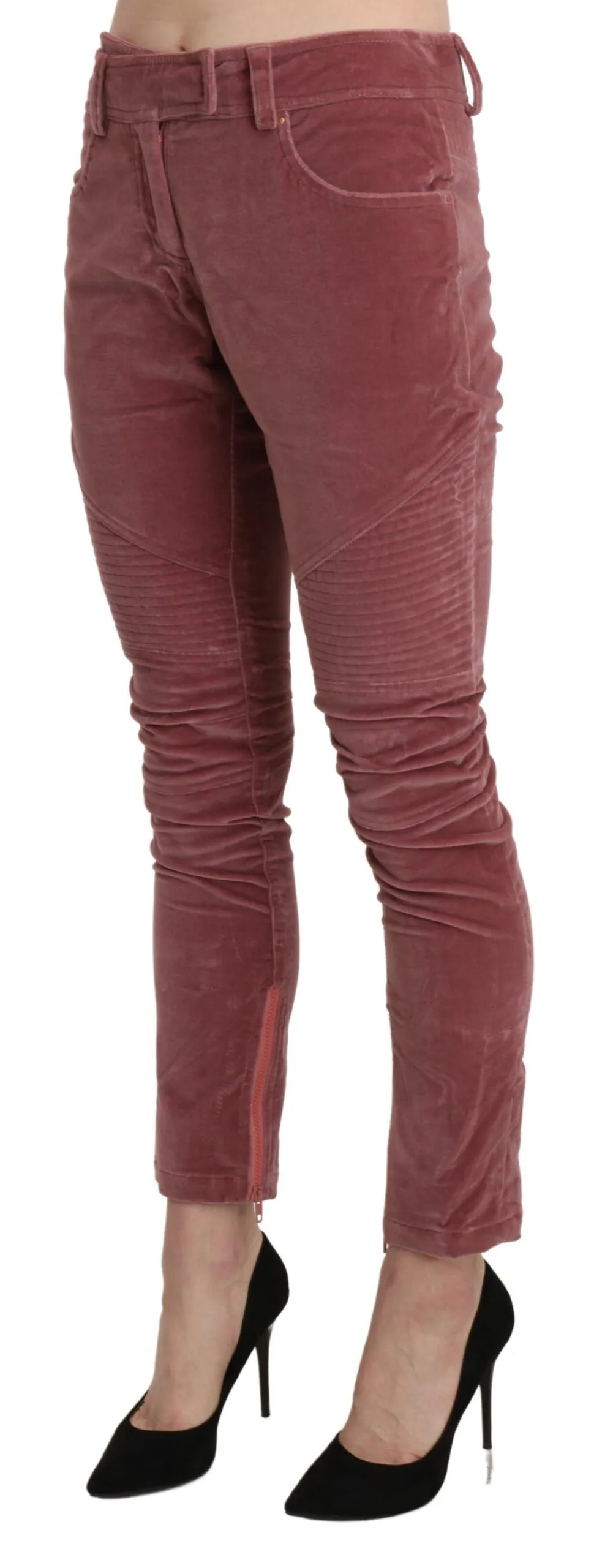 Ermanno Scervino  Mid Waist Skinny Cotton Women's Pants