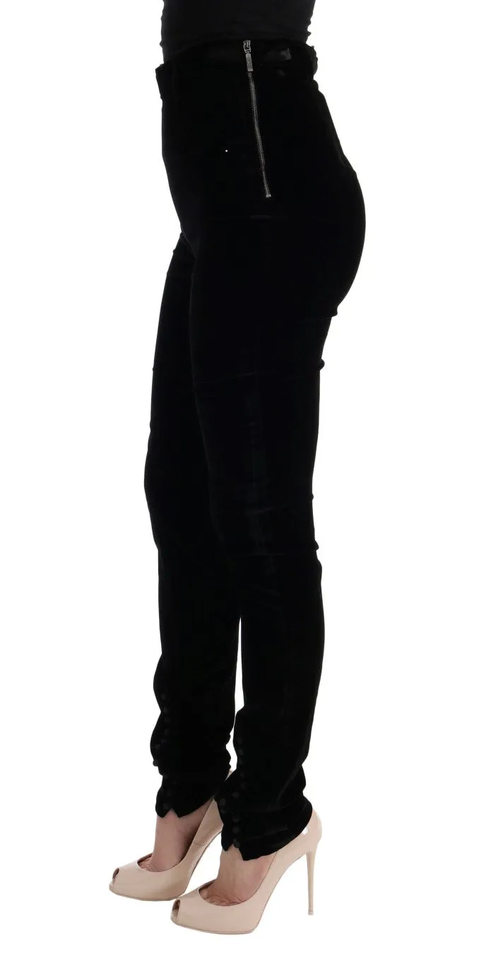 Ermanno Scervino  Velvet Slim Fit Women's Pants