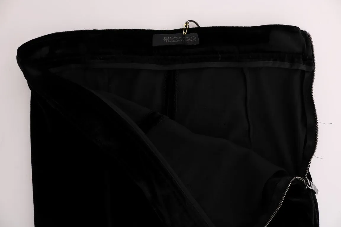 Ermanno Scervino  Velvet Slim Fit Women's Pants