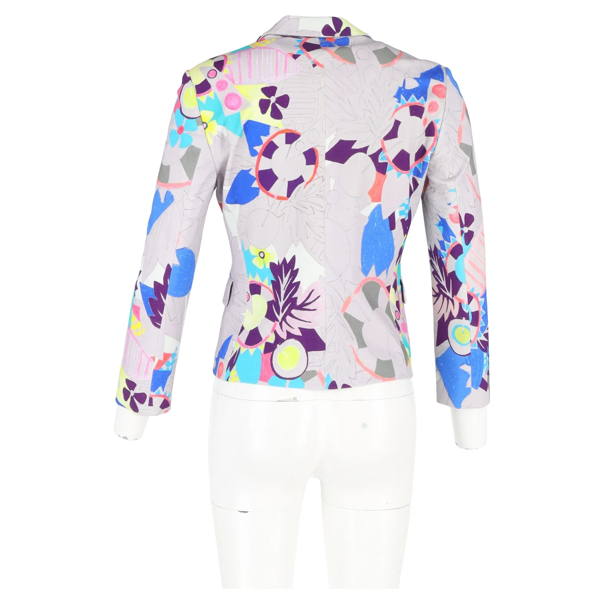 Etro Printed Blazer in Multicolor Cotton
